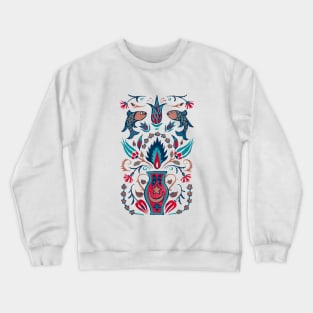 Iznik Tile Arts - Teal Crewneck Sweatshirt